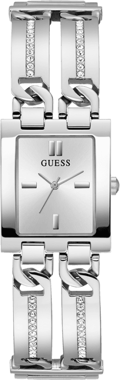 Montre Femme Guess GW0668L1 Boîtier Carré Acier Argenté avec Cristaux