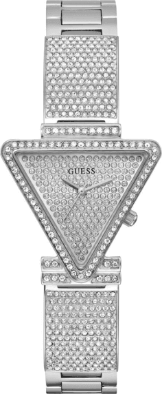 Montre Femme Guess GW0644L1 Fame - Boîtier Triangle en Acier Argenté